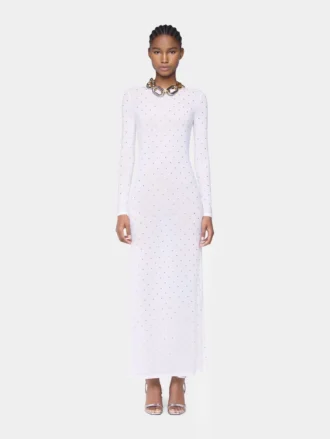 robe longue blanche en jersey 1 330x439 - Robe longue blanche en jersey